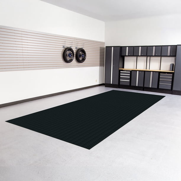 G-Floor Diamond Tread Midnight Black Vinyl Garage and Utility