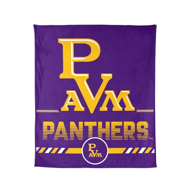 Logo Brands Prairie View A&M Panthers 60"x70" Super Plush Blanket