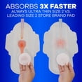 thumbnail image 5 of Always Ultra Thin Long Super Pads with Wings, Size 2, 92 ct., 5 of 10