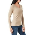 thumbnail image 3 of Member's Mark Women's Long Sleeve V-Neck Tee, 3 of 4