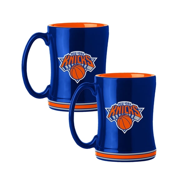 Logo Brands New York Knicks 14oz Relief Mug Set