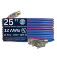 thumbnail image 1 of USW 12/3 Gauge Extreme Cold Weather SJEOOW Lighted Triple Tap Extension Cords – Heavy-Duty, 221°F to - 94°F Rating ( 2', 25', 50', or 100' ), 1 of 6