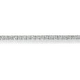 thumbnail image 3 of Lab Created White Sapphire Round Cut Gemstone Tennis Bracelet in Sterling Silver, 3 of 8