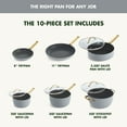 thumbnail image 3 of GreenPan Reserve 10-Piece Hard Anodized Healthy Ceramic Nonstick Cookware Set, 3 of 9