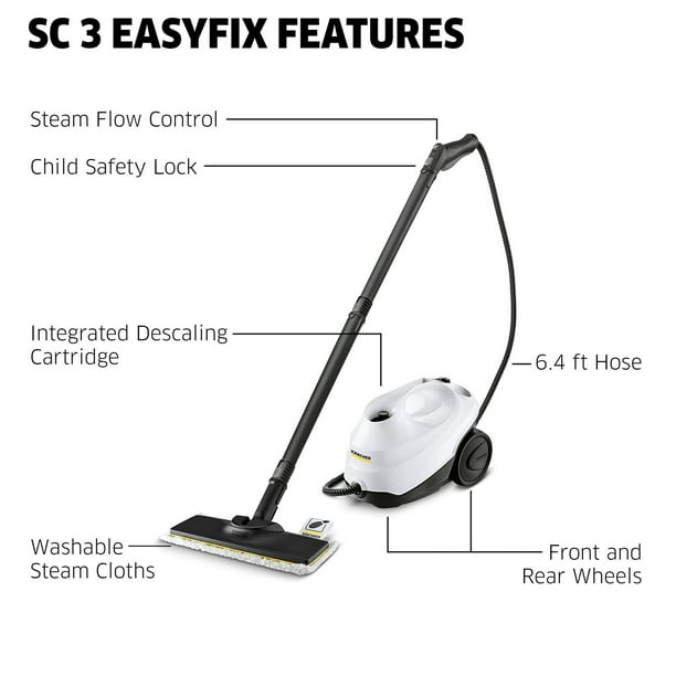 KARCHER SC 3 EasyFix プレミアム Amazon | SC 3 EasyFix プレミアム スチームクリーナー 1.513