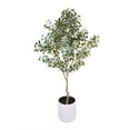 thumbnail image 1 of Faux 8' Eucalyptus Tree in Oversized Ceramic Pot, 1 of 6