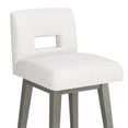 thumbnail image 16 of HH2 Home Upholstered Key Back Wood Adjustable Height Swivel Bar Stool, 16 of 19