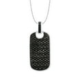 thumbnail image 1 of 1.00 CT. T.W. Round Cut Black Diamond Dog Tag Pendant in 14K Gold, 1 of 6