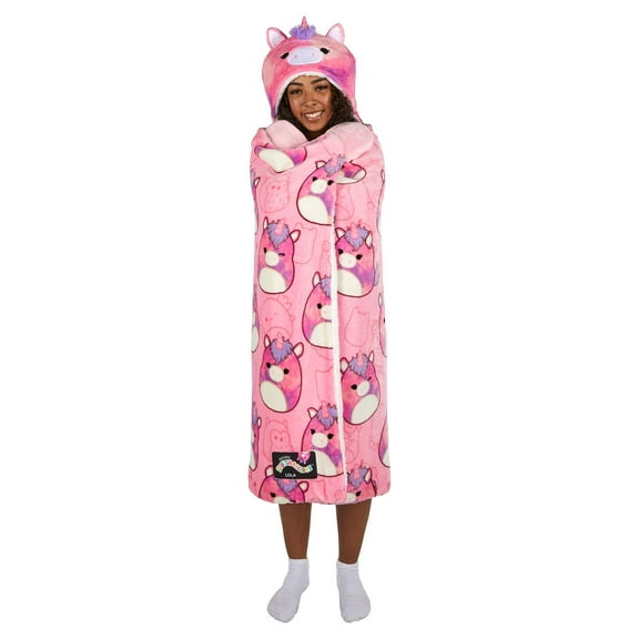 Kids Licensed 40" x 50" Hooded Throw with Sherpa Lining