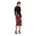 thumbnail image 3 of Edited by Hunter McGrady Women's Faux Leather Midi Skirt, 3 of 10