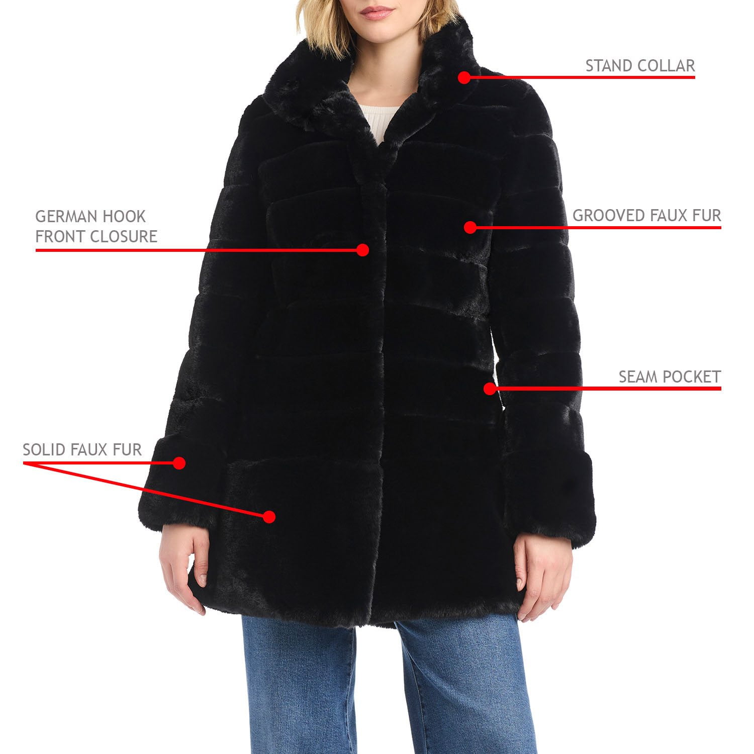 Vince Camuto Women's Faux Fur Coat - Samsclub.com Vince Camuto Women's Faux Fur Coat - Samsclub.com