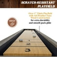 thumbnail image 6 of Barrington Billiards 11' Aurora Outdoor Shuffleboard Table With All-Weather Playfield & 8-Puck Set, 6 of 8
