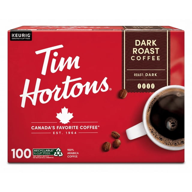 Tim Hortons Dark Blend Premium Coffee Pods, 100 ct.