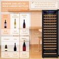 thumbnail image 3 of Lanbo 24 Inch 165 Bottle Single Zone Wine Cooler Fridge, 3 of 16
