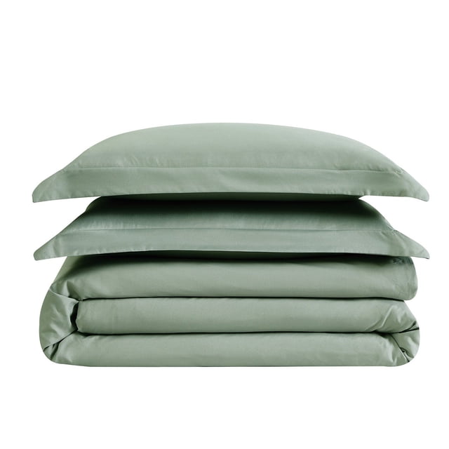 London Fog Garment Wash Solid Duvet Cover Set, Assorted Sizes