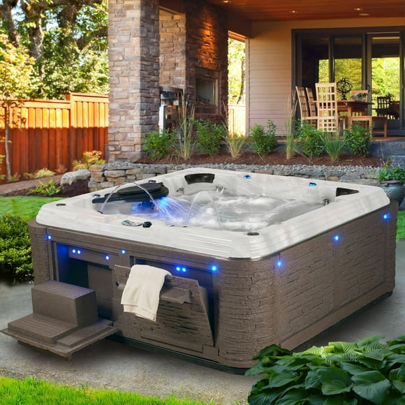 Everlast Spas Grand Estate 6-7 Person 90-Jet Acrylic Spa, Choose Type