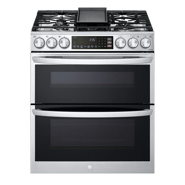 LG 6.9 cu.ft. Smart Gas Double Oven Slide-in Range