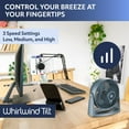 thumbnail image 5 of Lasko Whirlwind Tilt 12" Table Fan with Wall-Mount Option, Choose Color, 5 of 11
