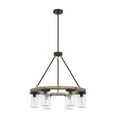 thumbnail image 2 of Hunter Devon Park with Clear Glass Chandelier Ceiling Light Fixture, 2 of 9