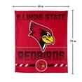 thumbnail image 7 of Logo Brands Illinois State Redbirds 60"x70" Super Plush Blanket, 7 of 7