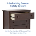 thumbnail image 4 of Delta Children Perry 3 Drawer Dresser with Changing Top and Interlocking Drawers, Choose Color, 4 of 14