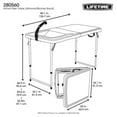thumbnail image 14 of Lifetime 4-Foot Light Fold-In-Half Fillet Commercial Table, Almond, 14 of 14