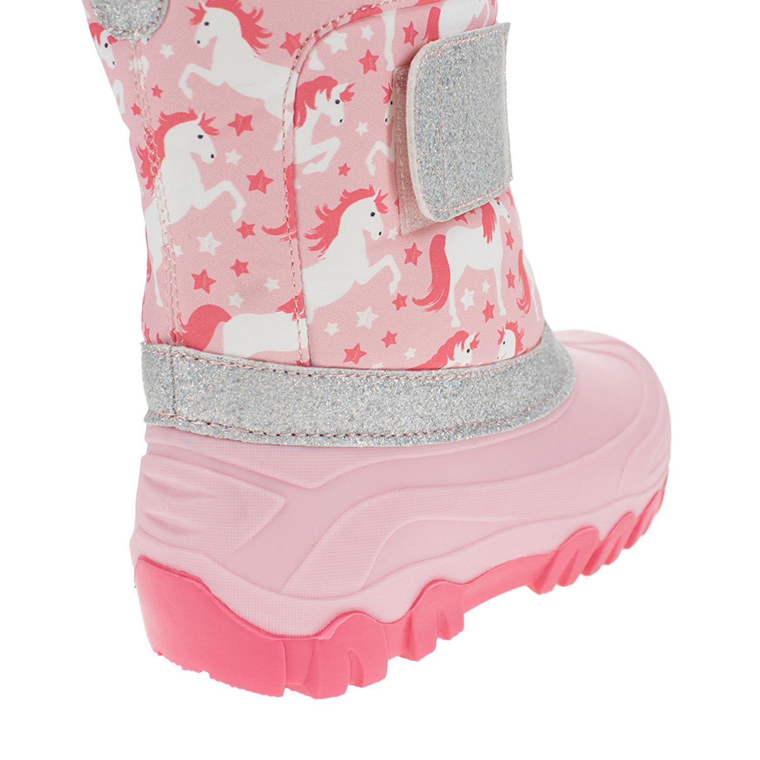 Stivali Da Neve Member's Mark Per Bambina - Rosa Unicorno Glitterato Caldi