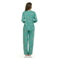 thumbnail image 3 of Flora Nikrooz 2 Piece 3/4 Sleeve Henley PJ Set, 3 of 11