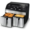 thumbnail image 4 of Gourmia 10-Quart Dual Basket Digital Air Fryer with Sync Finish and Sync Cook, 4 of 9