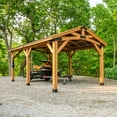 thumbnail image 3 of Backyard Discovery Norwood Cedar Gazebo with PowerPort, Choose Size, 3 of 15