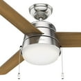 thumbnail image 5 of Hunter 52" Aker Indoor Rated Ceiling Fan with LED Light Kit and Pull Chain, Assorted Colors, 5 of 8