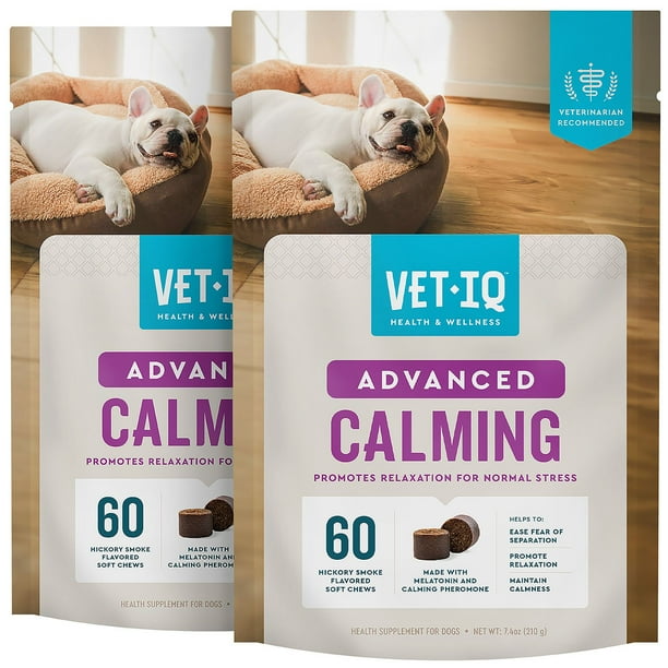 VETIQ Advanced Calming Soft Dog Chews, Hickory Smoke Flavored 60