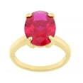 thumbnail image 3 of Solitaire Oval Gemstone Ring in 14K Gold, 3 of 6
