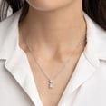 thumbnail image 7 of Lab White Sapphire Pendant and Earring Set in Sterling Silver, 7 of 8