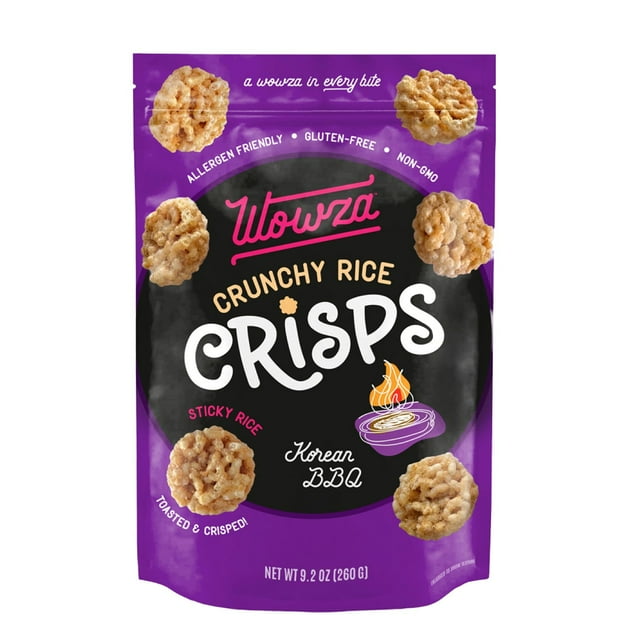 Wowza Crunchy Rice Crisps Korean BBQ, 9.2 oz.