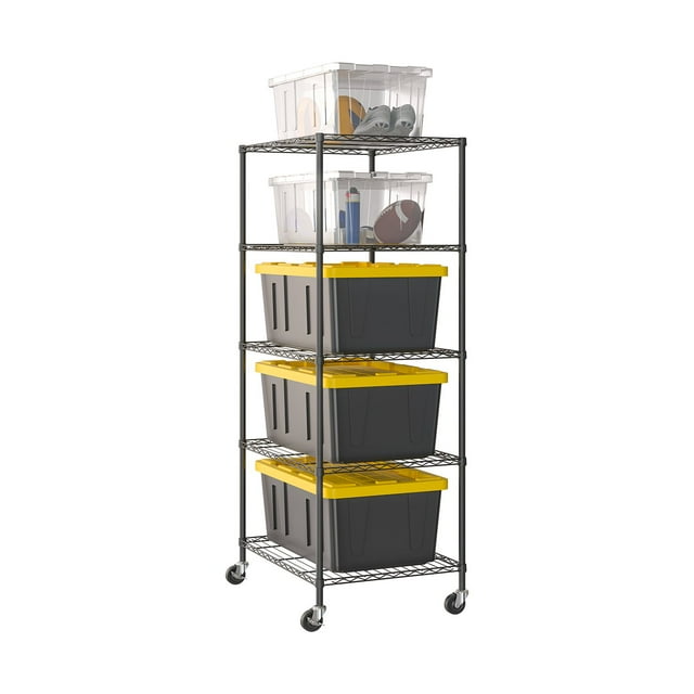 Seville Classics UltraDurable NSF-Certified Steel Tote Shelving, 25" W x 33" D