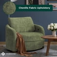 thumbnail image 4 of Studio Living Manchester Large Accent Chair in Olive Boucle Fabric, 4 of 9