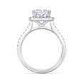 thumbnail image 4 of 3.60 CT.T.W. Radiant Cut Lab Grown Diamond Bridal Set in 18K Gold, 4 of 8