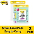 thumbnail image 2 of Post-it® Self-Stick Mini Easel Pads, 15 in. x 18 in., 2 Pads, 40 Sheets Total, 2 of 9