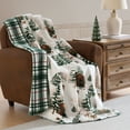 thumbnail image 1 of Hallmark Reversible Plush Holiday Throw, 50" x 70", 1 of 5