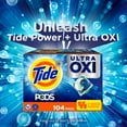 thumbnail image 4 of Tide PODS + Ultra Oxi Liquid Detergent Pacs, 104 ct., 4 of 11
