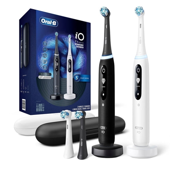 Oral-B iO Series 7 Electric Toothbrush, 2 pk., 4 Brush Heads, Choose Color