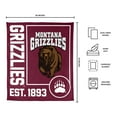 thumbnail image 3 of Logo Brands Montana Grizzlies 60"x70" Super Plush Blanket, 3 of 6