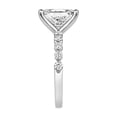 thumbnail image 4 of Lab Created 3.48 CT. T.W. Elongated Cushion Cut Pave Diamond Ring, 4 of 6