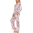 thumbnail image 1 of Flora Nikrooz Ladies Notch Collar PJ Set, 1 of 8