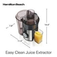 thumbnail image 7 of Hamilton Beach 800 Watt Easy Clean Juice Extractor with Easy Sweep Cleaning Tool, 7 of 8