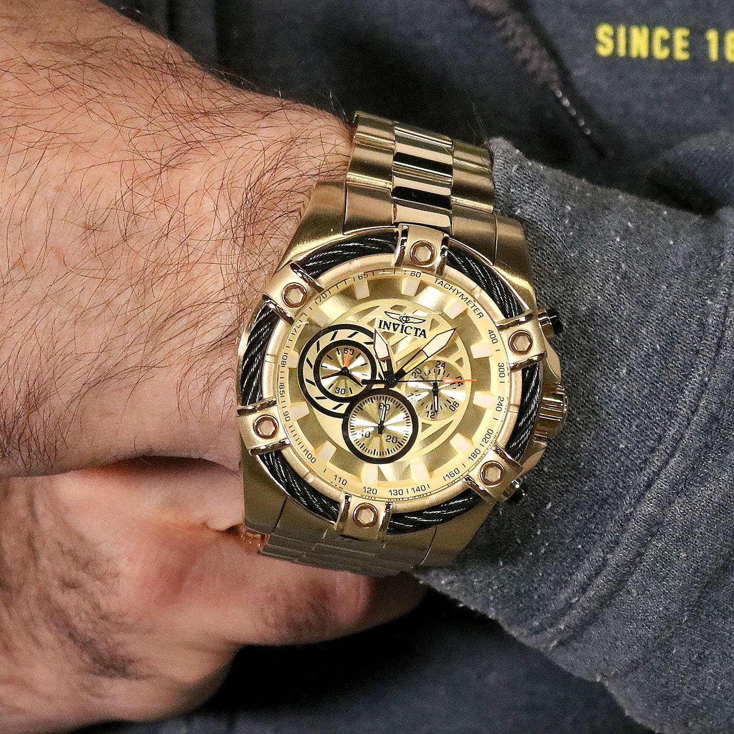 Invicta インビクタ 34958 52mm ボルト スケルトン オートマチック 