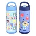 thumbnail image 1 of Zak Designs 14oz Double Wall Stainless Steel Siply Clutch Water Bottle, 2-Pack, 1 of 8