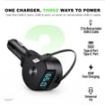 thumbnail image 5 of Tech Squared 65W Car Charger with Retractable Cable and Power Output Display, 5 of 6