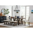 thumbnail image 1 of Member's Mark Livingston 6-Piece Solid Wood Farmhouse Dining Table with Bench, 1 of 8